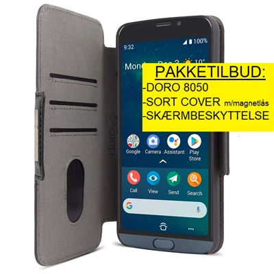 PAKKETILBUD Doro 8050 4G smartphone ældre/senior