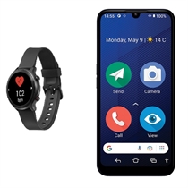 DORO 8210 4G PAKKETILBUD smartphone med Doro smartwatch