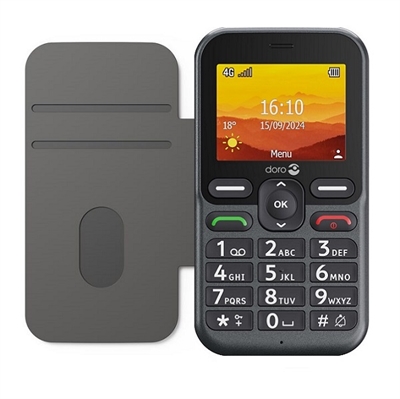 Doro Leva L11 4G inkl. cover senior mobiltelefon sort