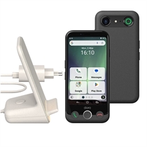Doro PAKKE Aurora A11 smartphone 64GB | Inkl. bordlader og vægoplader