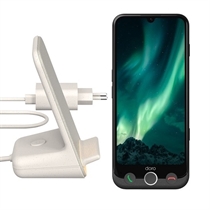 Doro PAKKE Aurora A31 smartphone 128GB koksgrå | Inkl. Bordlader og vægoplader