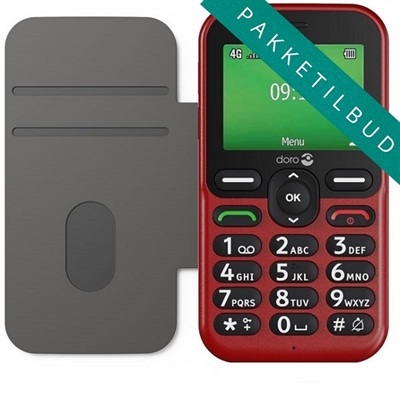 Doro Leva L11 inkl. cover 4G senior mobiltelefon 