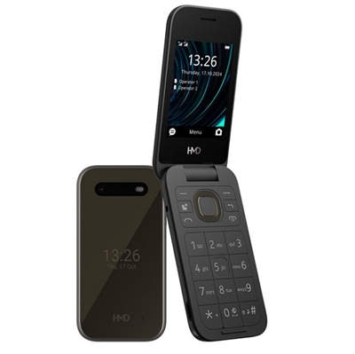 HMD Nokia 2660 4G flip mobiltelefon sort