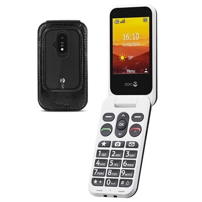 Doro Leva L21 inkl. cover 4G klap mobiltelefon 
