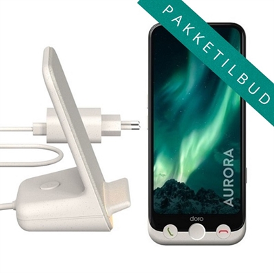 Doro PAKKE Aurora A31 smartphone 128GB | Inkl. Bordlader og vægoplader