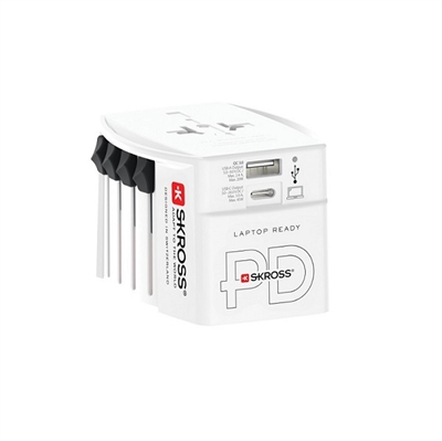 Skross rejseadapter hele verden | hurtigoplader 20W-45W